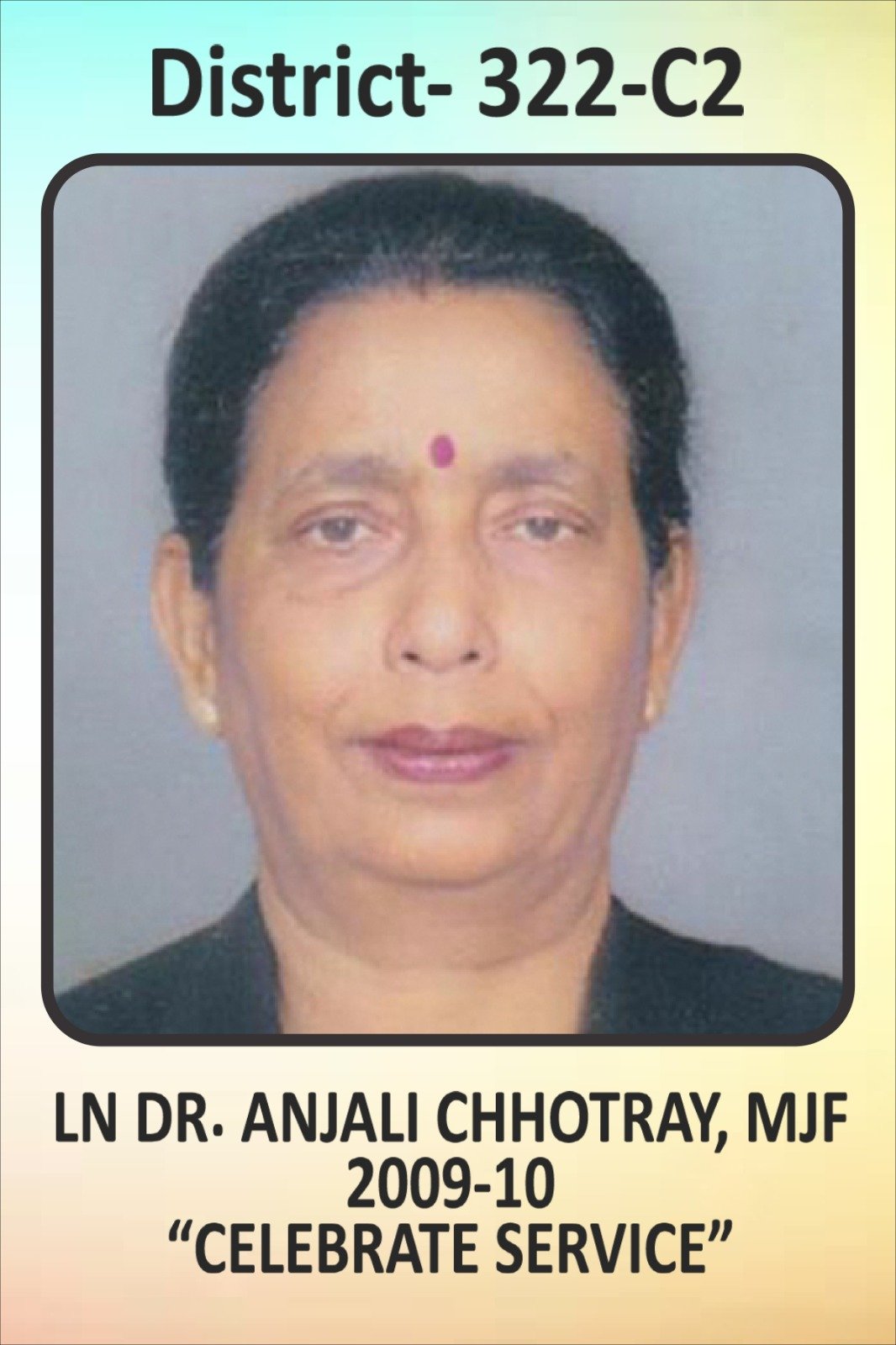 Lion Dr. Anjali Chhotray, MJF